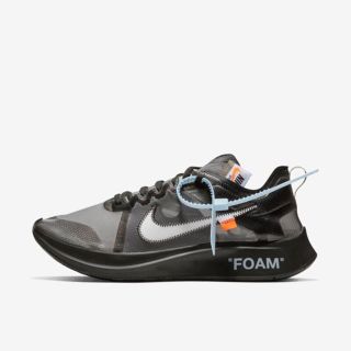 オフホワイト(OFF-WHITE)の新品 27cm OFF-WHITE x NIKE ZOOM FLY “BLACK(スニーカー)