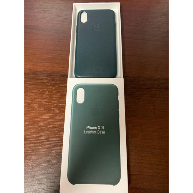 Apple iPhone XS用純正レザーケース