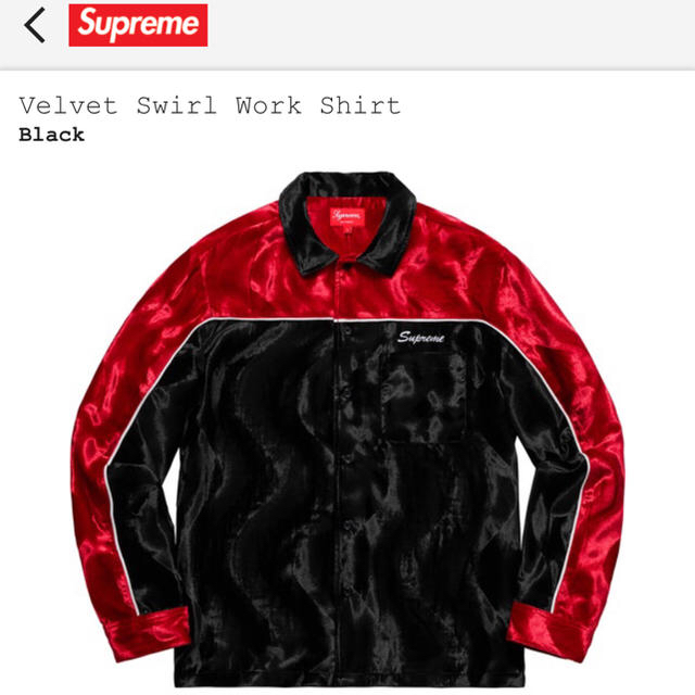 Supreme - Velvet swirl work shirt シュプリーム シャツ 定価以下の+