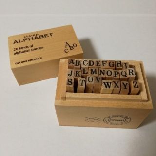 ALPHABET STAMP(印鑑/スタンプ/朱肉)