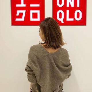 ユニクロ(UNIQLO)のUNIQLO 3Dプレミアムコクーンセーター ブラウン XXL(ニット/セーター)