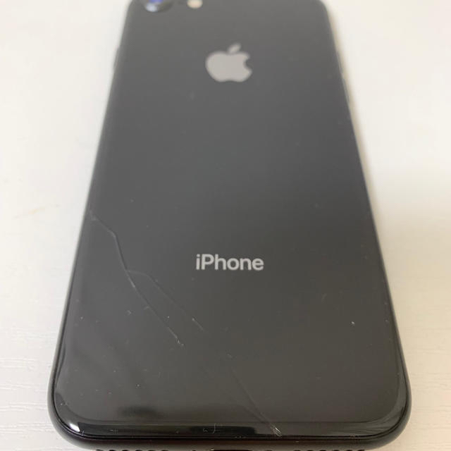 【美品】iPhone8 space gray 黒色 64GB