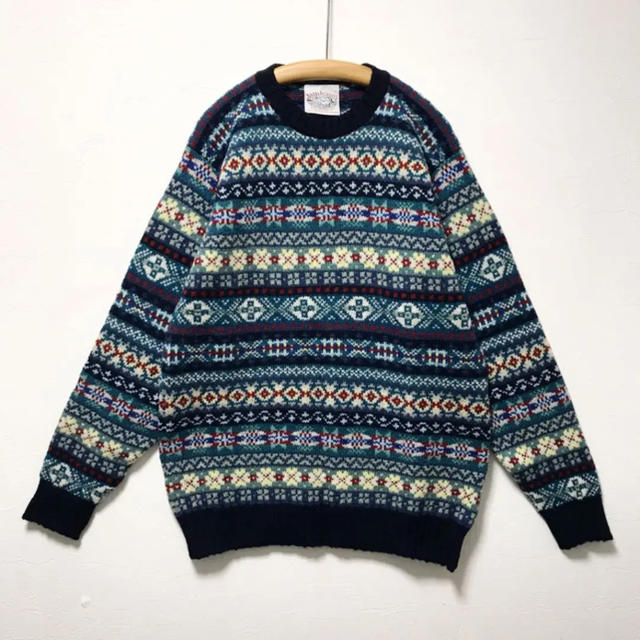 jamieson's(ジャミーソンズ)フェアアイルクルーネックニット jamieson's(ジャミーソンズ)フェアアイルクルーネックニット