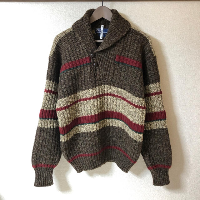 Ralph Lauren(ラルフローレン)のEDDYメルくん様専用RALPH LAURENラルフローレンショールカラーニット メンズのトップス(ニット/セーター)の商品写真