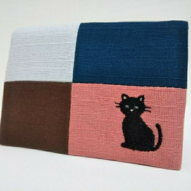 パスケース（黒猫） レディースのファッション小物(名刺入れ/定期入れ)の商品写真