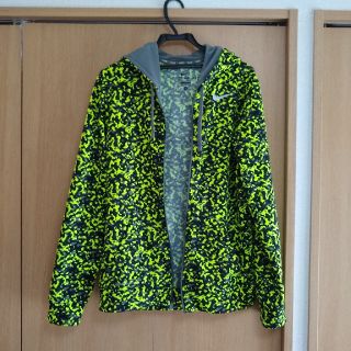 ナイキ(NIKE)の☆美品☆ NIKE メンズ フルジップアップ パーカー ナイキ 豹柄 緑(パーカー)