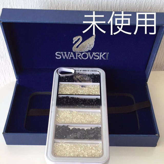 SWAROVSKI(スワロフスキー)の未使用スワロフスキーiPhone5ケース スマホ/家電/カメラのスマホアクセサリー(モバイルケース/カバー)の商品写真