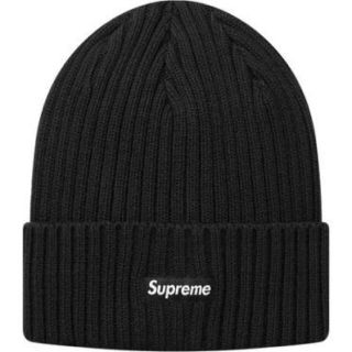 シュプリーム(Supreme)の新品 Supreme Overdyed Ribbed Beanie Black黒(ニット帽/ビーニー)