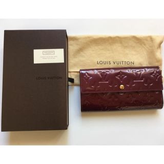 ルイヴィトン(LOUIS VUITTON)の☆ルイ・ヴィトン 長財布 ヴェルニ ポルトフォイユサラ☆美品(長財布)