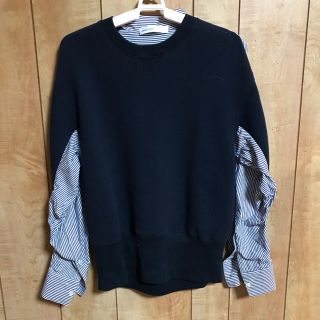 サカイラック(sacai luck)のsacaiシャツドッキングスウェット☆TOGAcaphエボニーアンダーカバー(トレーナー/スウェット)