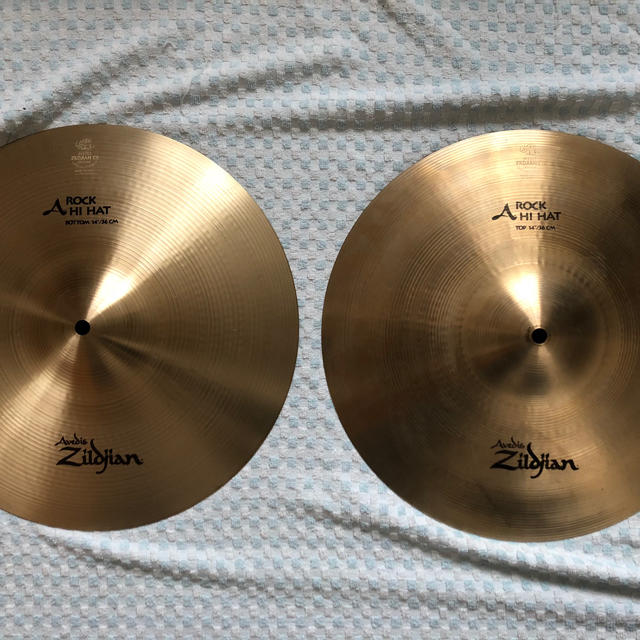 「中古」A.Zildjian ROCK HIHAT 14インチ T,Bペア 楽器のドラム(シンバル)の商品写真