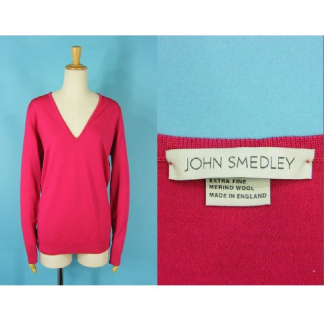 JOHN SMEDLEY(ジョンスメドレー)のジョンスメドレー 極美品 ピンク レディースのトップス(ニット/セーター)の商品写真