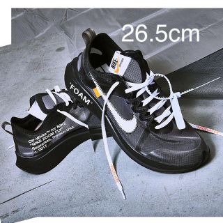 オフホワイト(OFF-WHITE)のoff-white nike zoom fly 26.5cm新品未使用レシート有(スニーカー)