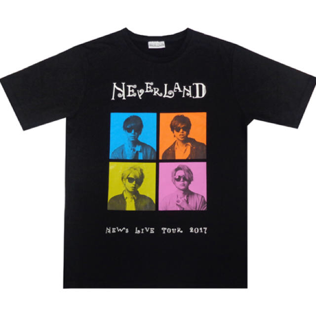 NEWS(ニュース)の【新品未使用】NEWS NEVERLAND ライブTシャツ エンタメ/ホビーのタレントグッズ(アイドルグッズ)の商品写真