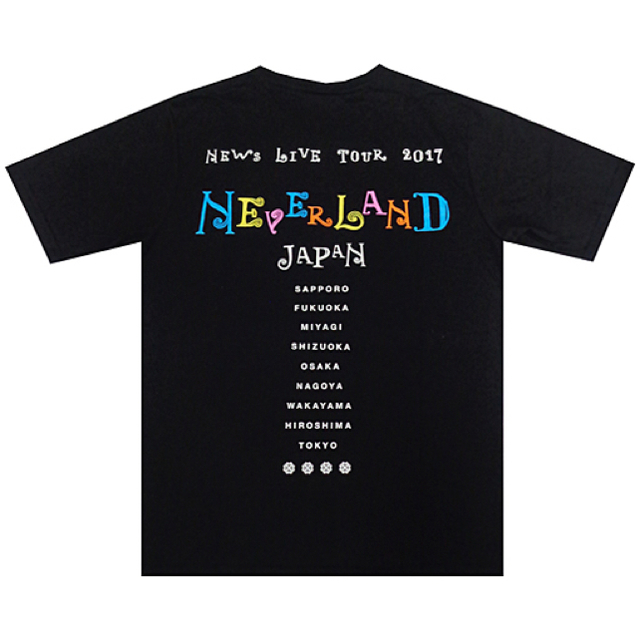 NEWS(ニュース)の【新品未使用】NEWS NEVERLAND ライブTシャツ エンタメ/ホビーのタレントグッズ(アイドルグッズ)の商品写真