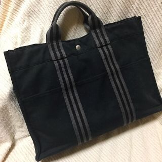 エルメス(Hermes)の【最終値下げ】定価約10万円 良品 正規品 エルメス トートバッグ ブラック(トートバッグ)