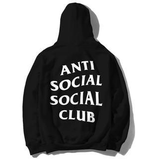 アンチ(ANTI)のAnti Social Social Club ロゴパーカー黒 ASSC(パーカー)