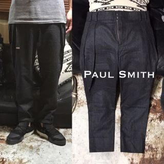 ポールスミス(Paul Smith)の［最高級ウール］極美品《★ Paul Smith ★》タックワイドウールパンツ (スラックス)