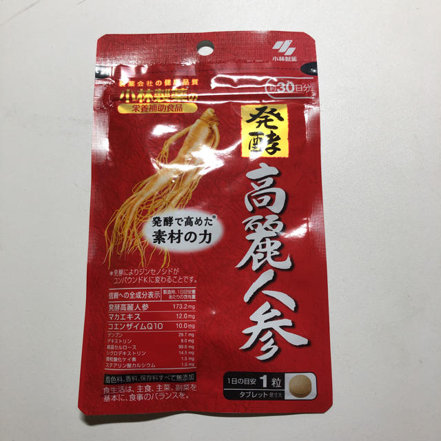 小林製薬(コバヤシセイヤク)の発酵 高麗人参  食品/飲料/酒の健康食品(その他)の商品写真