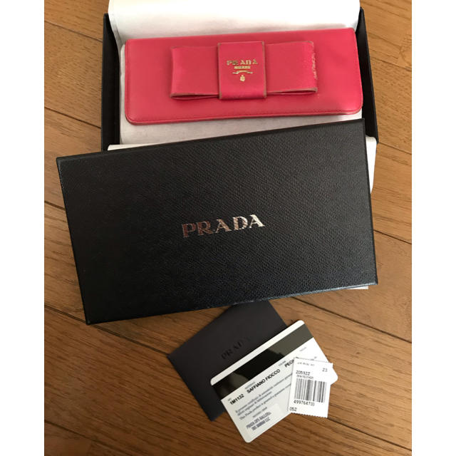 PRADA(プラダ)のPRADA プラダ サフィアーノ ペオニア 長財布 鑑定済み レディースのファッション小物(財布)の商品写真