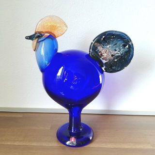 イッタラ(iittala)のイッタラ バード　オイヴァ·トイッカ　juhlakukko rooster(ガラス)