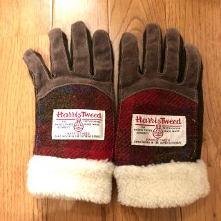 ハリスツイード(Harris Tweed)のしまむら ハリスツィード 手袋 ブラウン 茶色(手袋)