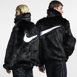 ナイキ(NIKE)のSサイズ NIKE AMBUSH フェイクファーコート(毛皮/ファーコート)