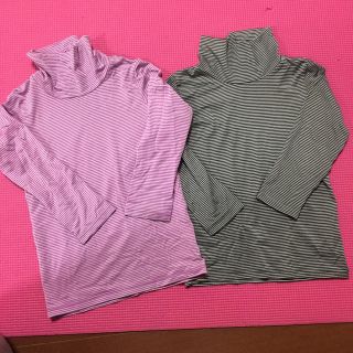 ユニクロ(UNIQLO)のキッズ子供ヒートテック肌シャツ100サイズ2着セットユニクロ薄地あったか(その他)