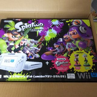 ウィーユー(Wii U)のwii u 本体 スプラトゥーン (amiiboアリオ ホタル付き)新品(家庭用ゲーム機本体)