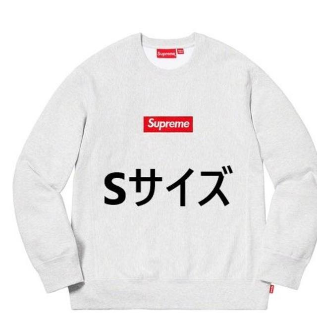 Supreme Box Logo Crewneck Ash Grey S