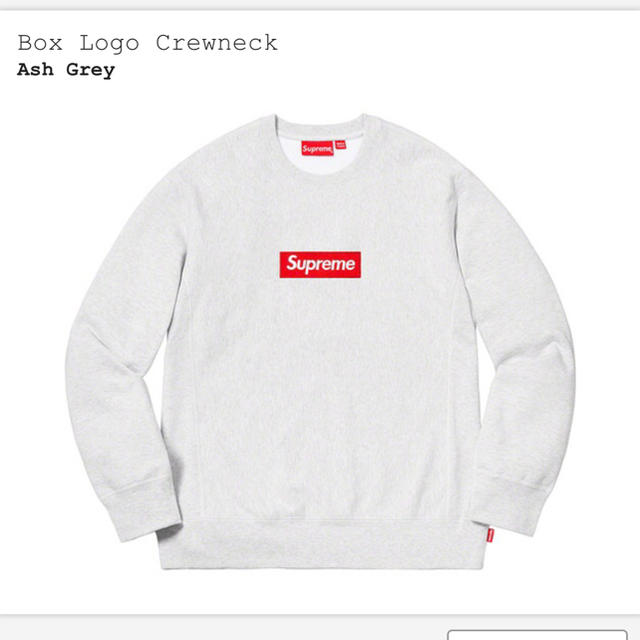 Box Logo Crewneck グレー Mサイズ