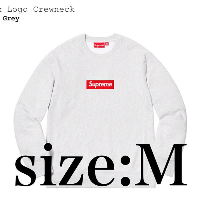 【国内正規品】SUPREME Box logo Crewneck M