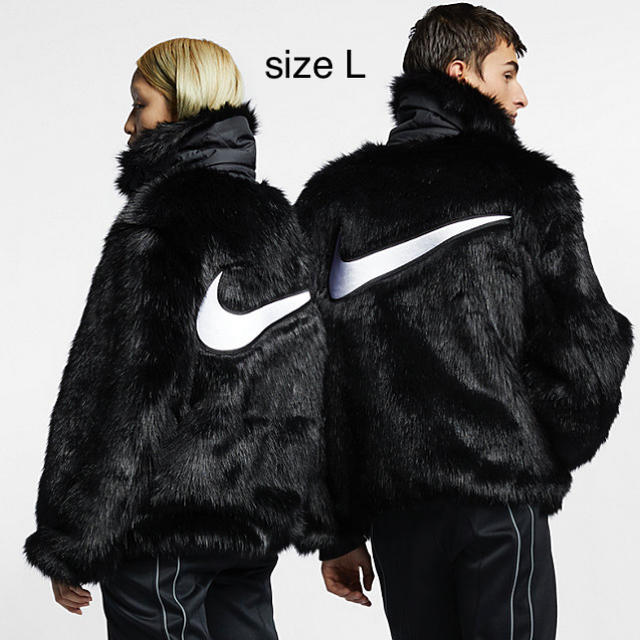 NIKE × ambush faux fur jacket Lサイズ