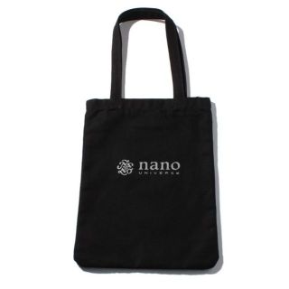 ナノユニバース(nano・universe)の【新品】 NANOUNIVERSE ロゴ トートバッグ ブラック(トートバッグ)