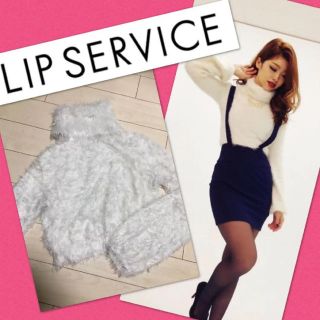 リップサービス(LIP SERVICE)のLIP SERVICE ショートフェザータートルトップス(ニット/セーター)