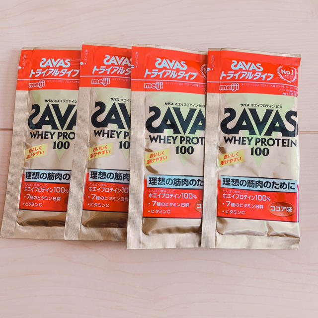 SAVAS(ザバス)のSAVAS プロテイン ココア味 トライアルサイズ 食品/飲料/酒の健康食品(プロテイン)の商品写真