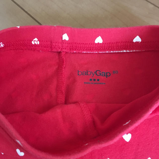 GAP(ギャップ)のGAPベビー💕ハートの綿スパッツ❣️ キッズ/ベビー/マタニティのベビー服(~85cm)(パンツ)の商品写真
