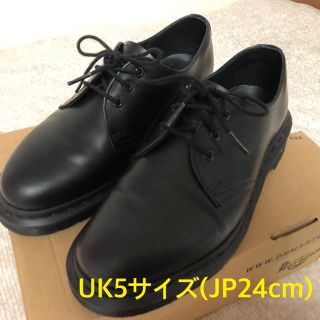 ドクターマーチン(Dr.Martens)のDr.Martens 1461 MONO BLACK 3ホール UK5(24.0(ブーツ)