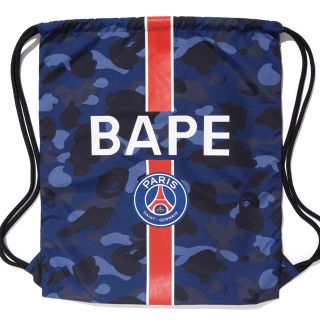 アベイシングエイプ(A BATHING APE)のBAPE PSG washbag パリ・サンジェルマン ベイプ バッグ(リュック/バックパック)