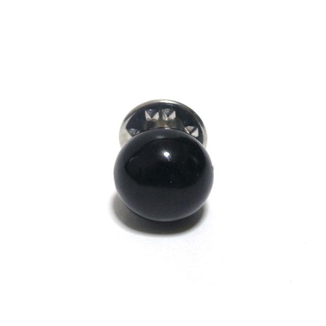 ラペルピン　ピンズ　ブラックパール風　ワンポイント　スーツ　pin-0081 メンズのアクセサリー(その他)の商品写真