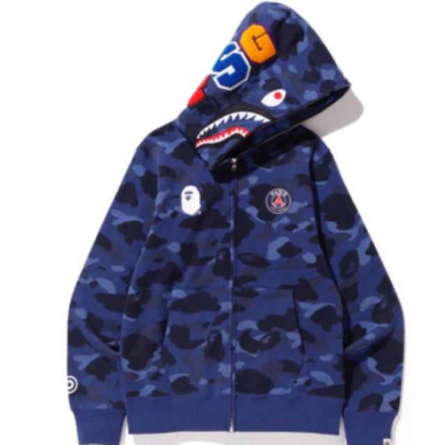 シャークパーカー psg bape