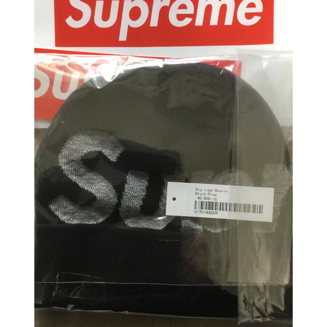 Supreme Big Logo Beanie Black シュプリームリームメンズ