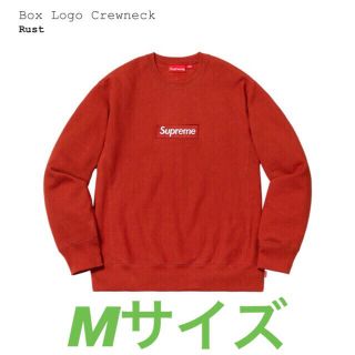 シュプリーム(Supreme)のsupreme box logo crewneck(red 赤)Mサイズ(スウェット)