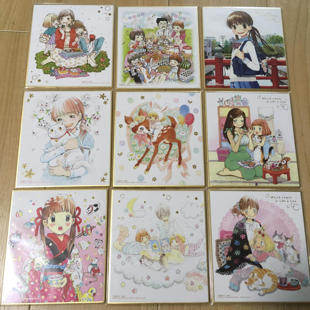 3月のライオン 色紙ART 羽海野チカ 9枚セットの通販 by みみ's 3月のライオン 色紙ART 羽海野チカ 9枚セットの通販 by みみ's