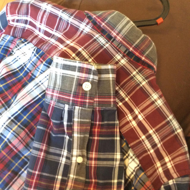 Abercrombie&Fitch(アバクロンビーアンドフィッチ)の新品タグ無し 切り替えチェックシャツ XL メンズのトップス(シャツ)の商品写真