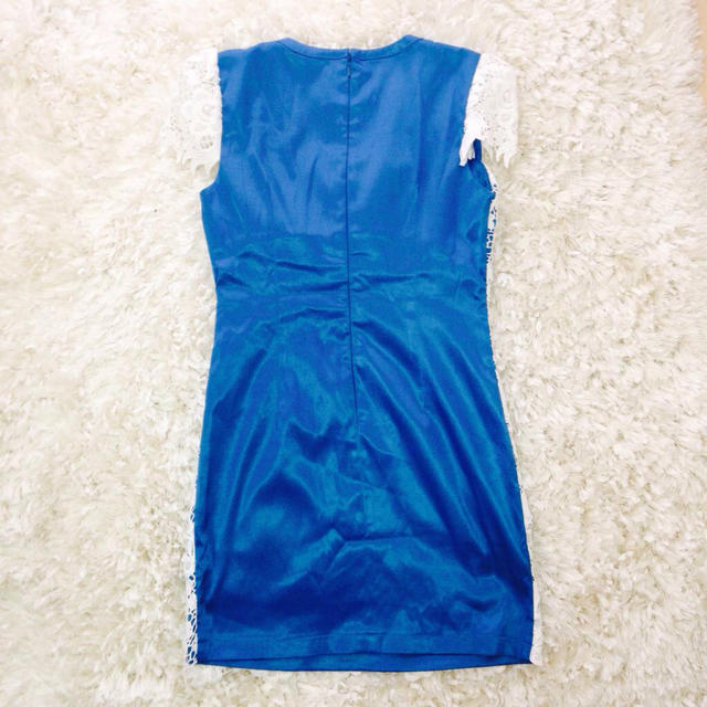 ビジュー・レース袖付きタイトミニドレス レディースのフォーマル/ドレス(その他ドレス)の商品写真