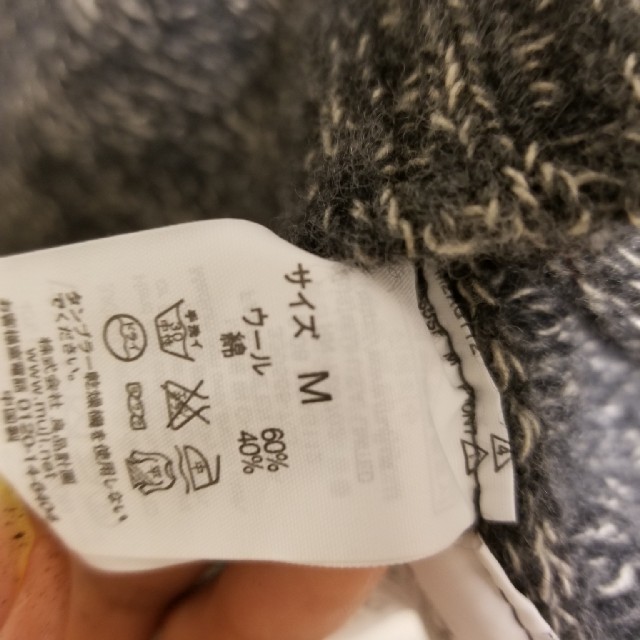 MUJI (無印良品)(ムジルシリョウヒン)の無印良品　ポッケ付　ニット　セーター　M メンズのトップス(ニット/セーター)の商品写真