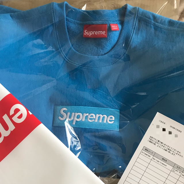 2022年激安 Supreme crewneck logo box Supreme - スウェット