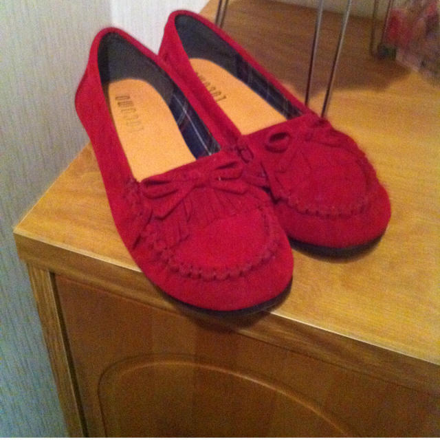 赤の パンプス＊ レディースの靴/シューズ(ハイヒール/パンプス)の商品写真