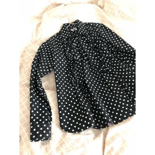 ブラックコムデギャルソン(BLACK COMME des GARCONS)のコムデギャルソン ドットフリルシャツ(シャツ/ブラウス(長袖/七分))